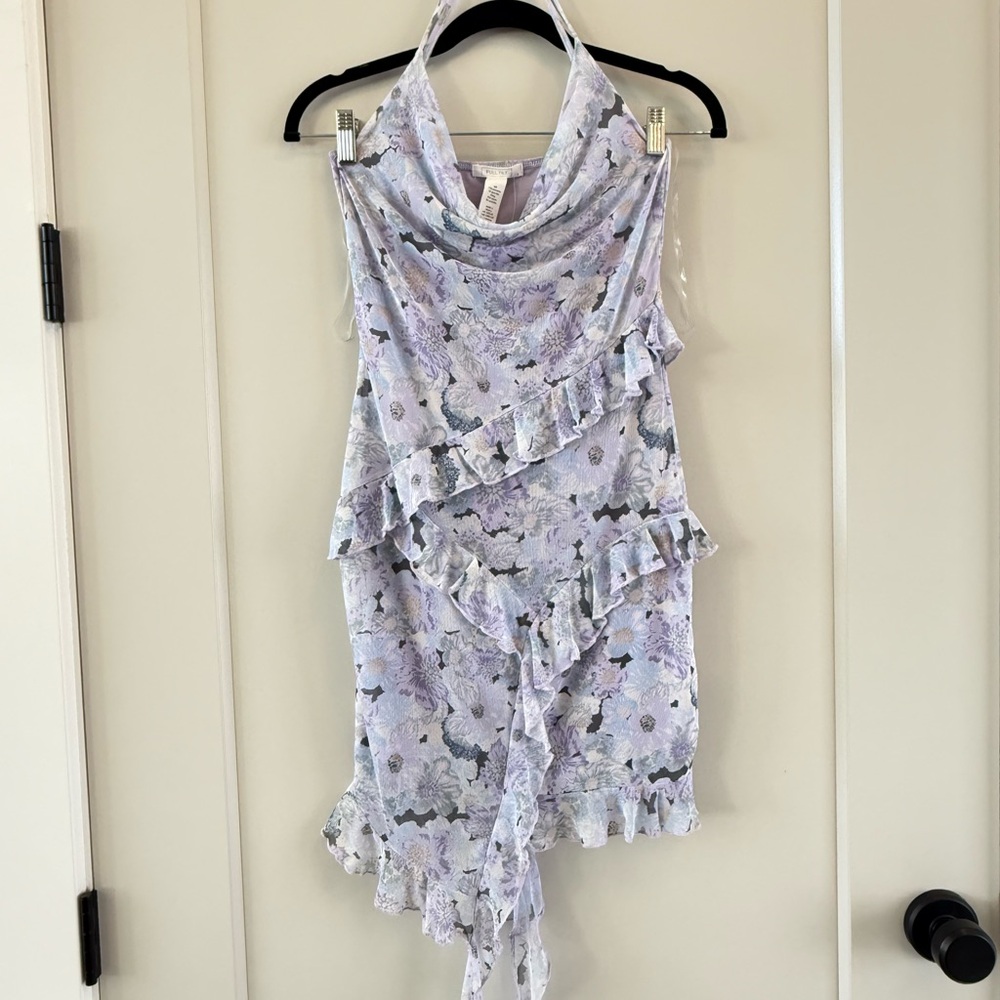 NWT Full Tilt Waterfall Mesh Printed Womens Slip Dress - Picture 14 of 14